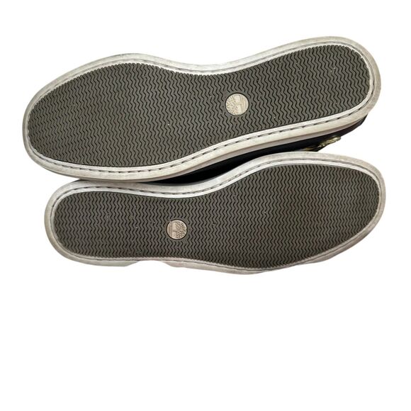 Timberland Oakwell 7 Eye Moc-Toe Boots Men's Size 7 Black Leather Gold Emblem - Picture 7 of 9